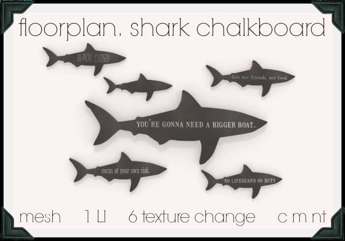 floorplan. shark chalkboard [ boxed ]