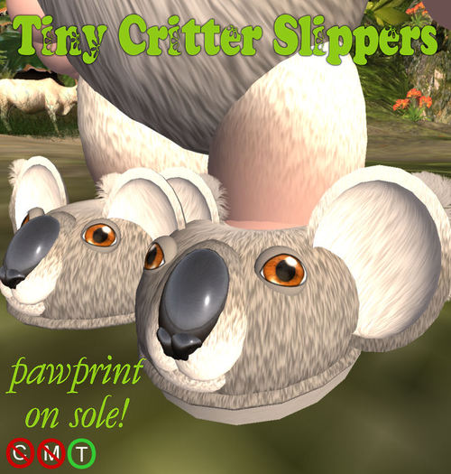 Tiny Black Kitty Slippers