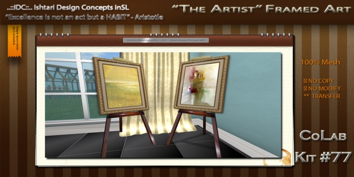 ..::IDC::.. "The Artist" Framed Art [BOXED]
