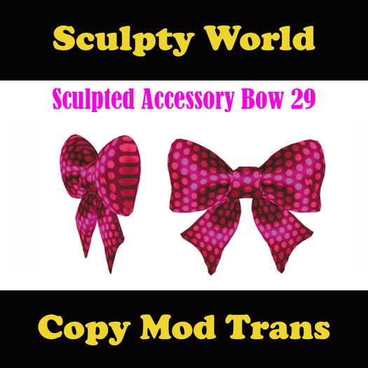 Sculpted Accessory Bow 7