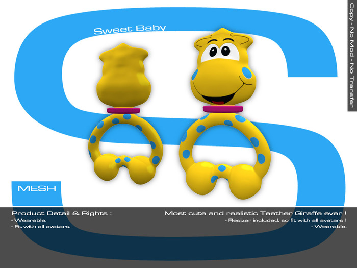 Sweet Baby - Teether Giraffe Mesh