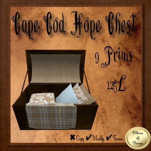 P&T- Cape Cod Hope Chest-brown plaid set