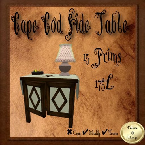 P&T- Cape Cod Side Table-Sage set