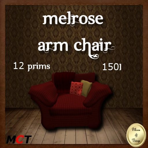 P&T- Melrose Arm Chair -Red