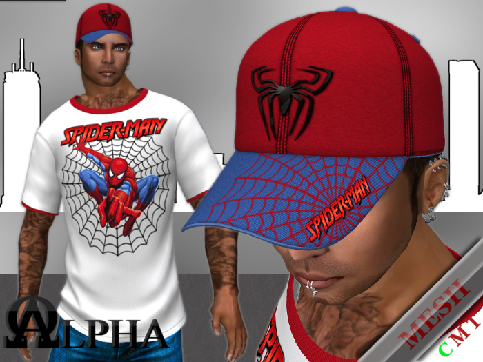(ALPHA)*RETRO*(SUPERHERO) MESH_T_SHIRT AND HAT