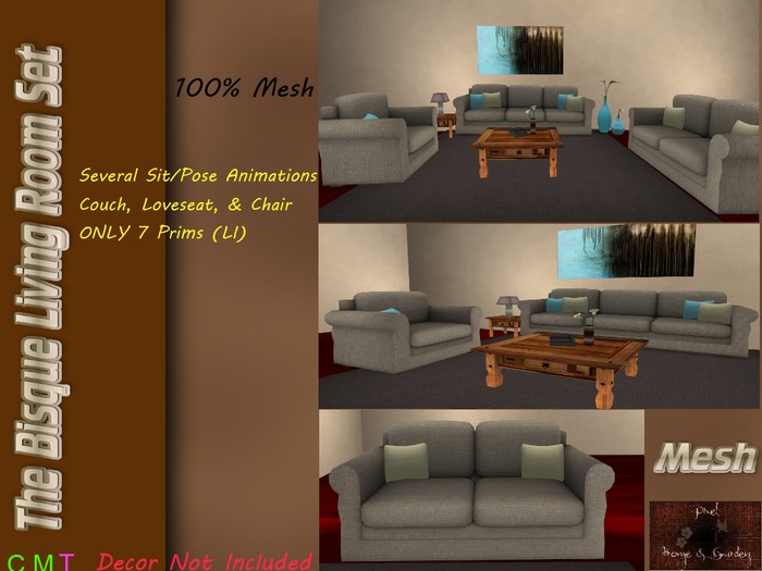 PH&G - The Bisque Livingroom Set (Boxed)