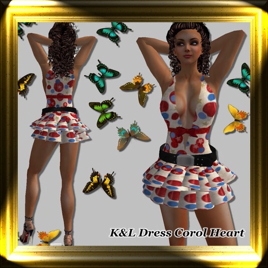 K&L Dress Corol Heart