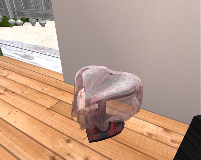Heart-Shaped Table with Cloth