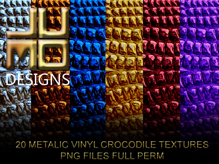 .:JUMO:. Metalic Vinyl Crocodile Tex
