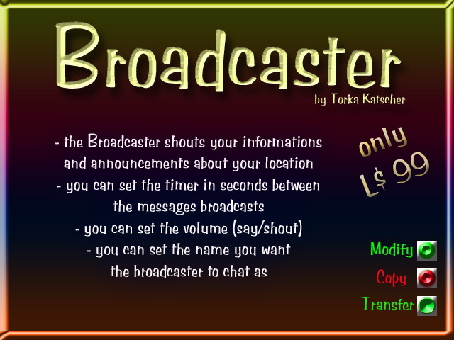 Broadcaster Shouter Announcement Advertising 