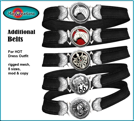 MayCreations additional belt pack for Hot dress outfit 01
