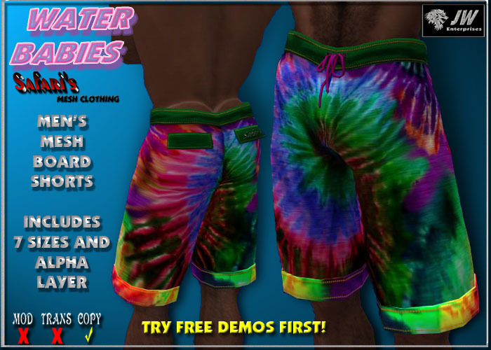 Safari's - Men's Boards Tie Dyed 1