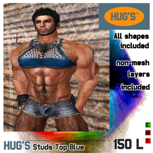 HUG'S Studs Top Blue