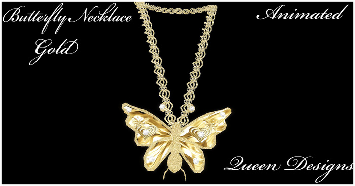 Butterfly Necklace Gold