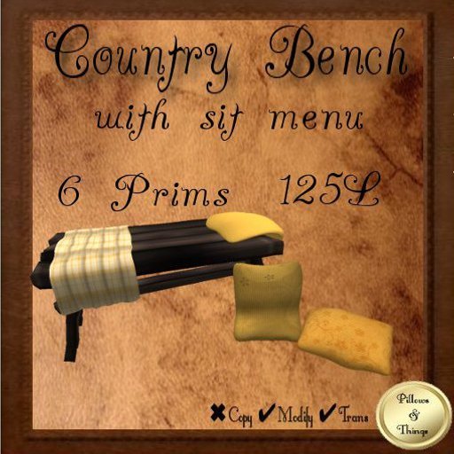 P&T- Country Bench -orange