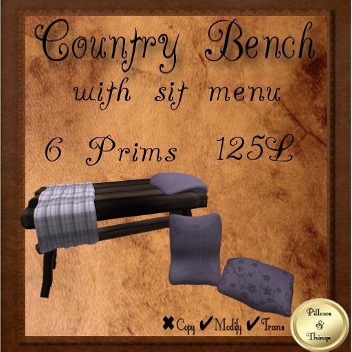 P&T- Country Bench -purple