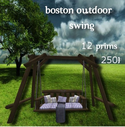 Second Life Marketplace P&T Boston outdoor Swingblue