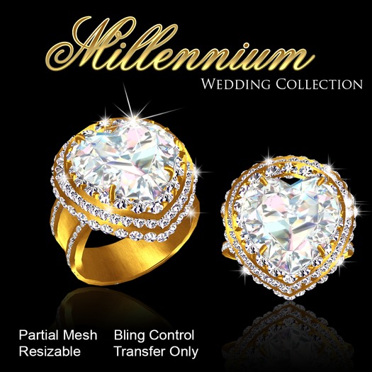 Exquisite Millenium Pink Diamond Ring Gift Box