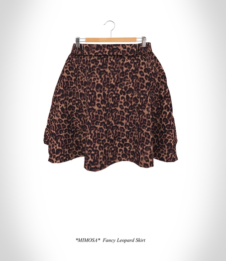 *MIMOSA* Fancy Leopard Skirt
