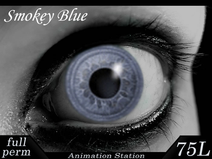 Full Perm Avatar Eyes - Smokey Blue - by Animation Station