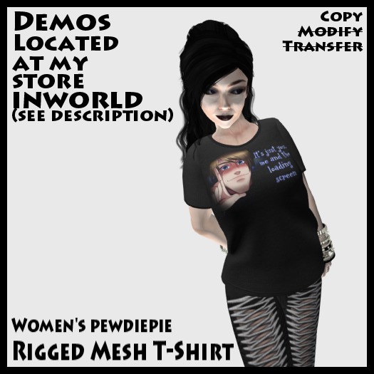 Mekky's Rigged Mesh T-Shirt (Female) - Pewdiepie #1