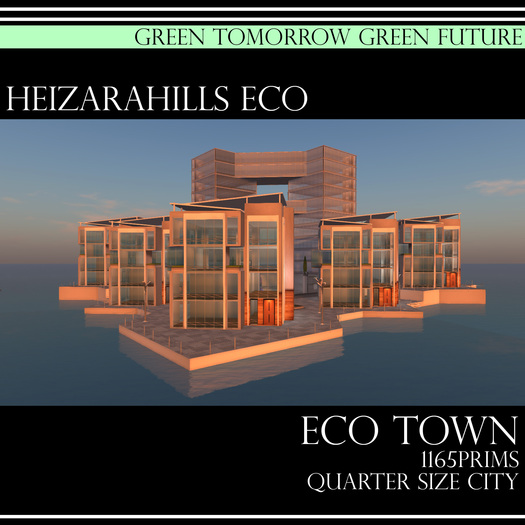 HEIZARAHILLS ECO [ECO Town] 1/4sim 1165prims BOXED