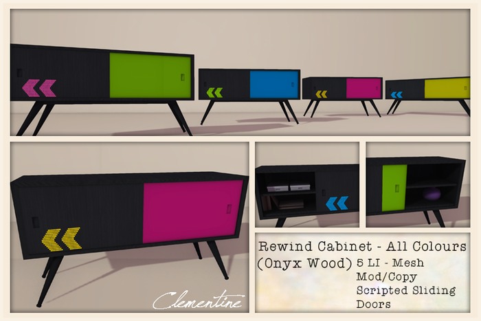 .Clementine. Rewind Cabinet - Gum (Ash)