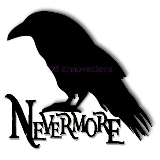 Nevermore Shadowed Raven Wall Decal