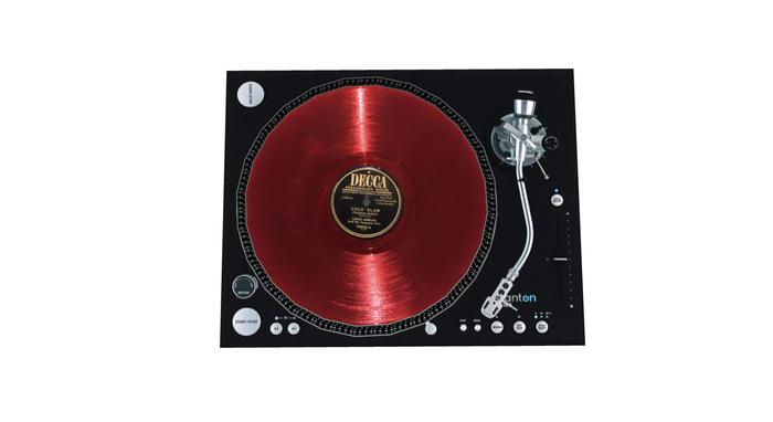 Stanton 150 Turntable with Feet red decca record