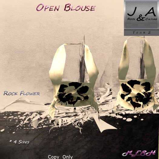 Open Blouse Rock Flower