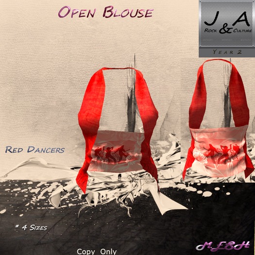 Open Blouse Red Dancers