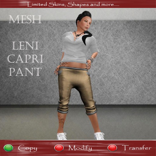.::[> C.H.D <]::. [MESH] Leni Capri Pants Brown