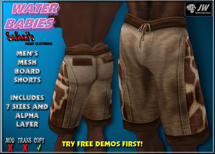 Safari's - Men's Animal Boards Giraffe