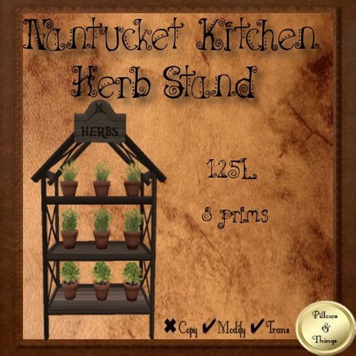P&T- Nantucket Kitchen Herb Stand
