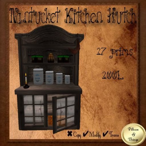 P&T- Nantucket Kitchen Hutch