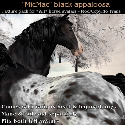 WH - MicMac - Black Appaloosa Texture Pack