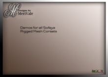 SOFEYA RIGGED MESH CORSET DEMO