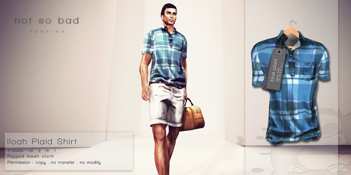 not so bad . mesh . ILOAH shirt . blue