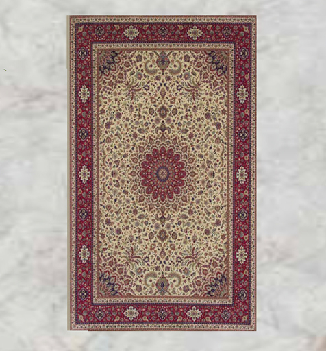 NB Rug carpet oriental red cirle