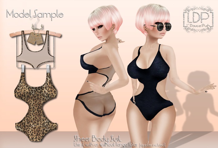 [LDP] L'Douce Push Sheer Black Leo Body with tango applier