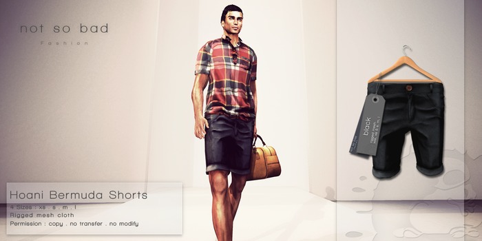 not so bad . mesh . HOANI shorts . black