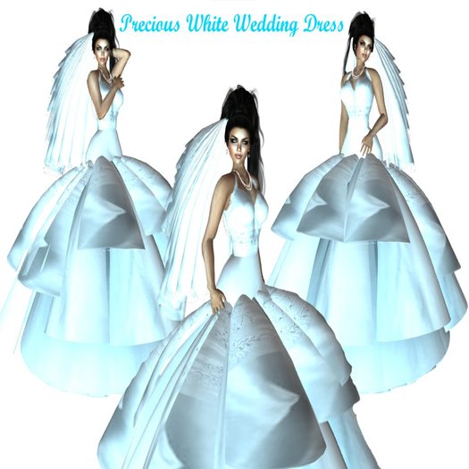 Precious White wedding dress