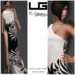 lg k collection justine maxi dress hud