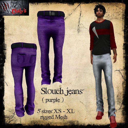 :: Chaly's :: Slouch Jeans purple