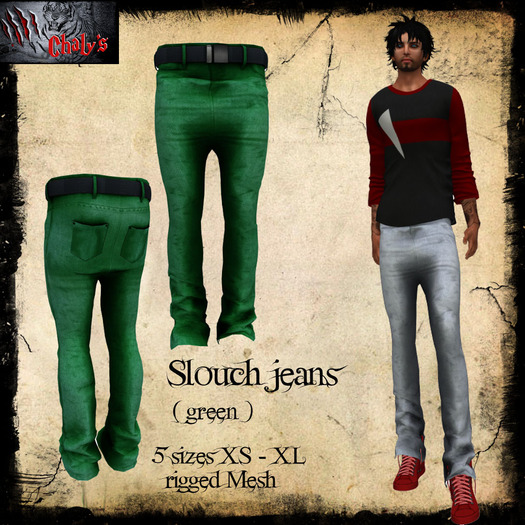 :: Chaly's :: Slouch Jeans green 