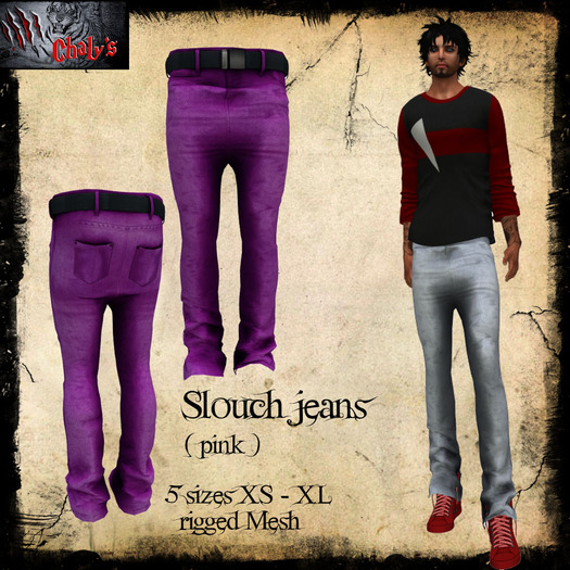 :: Chaly's :: Slouch Jeans pink 