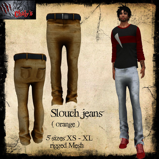 :: Chaly's :: Slouch Jeans orange 