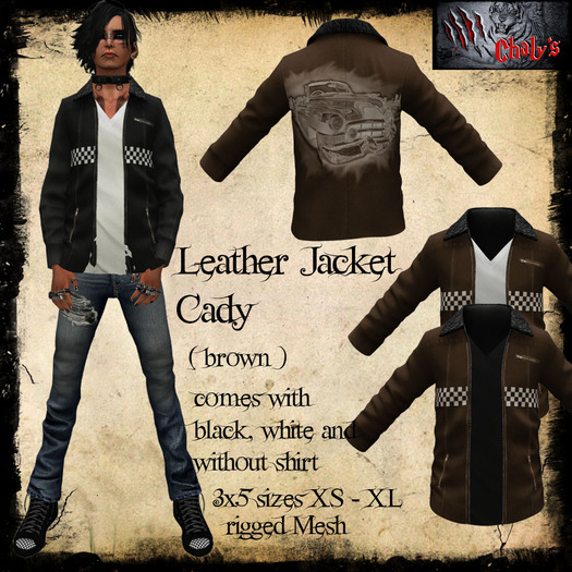 :: Chaly's::Leather Jacket Cady yellow