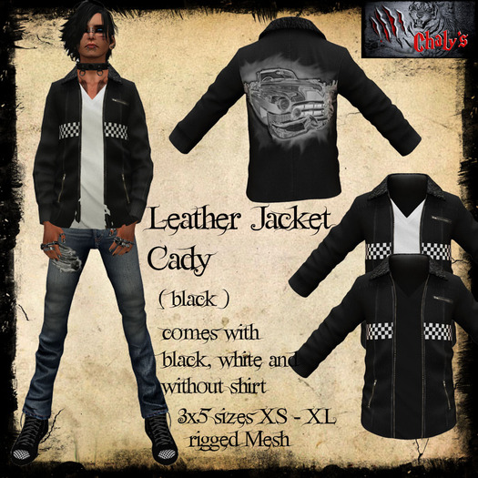 :: Chaly's::Leather Jacket Cady yellow