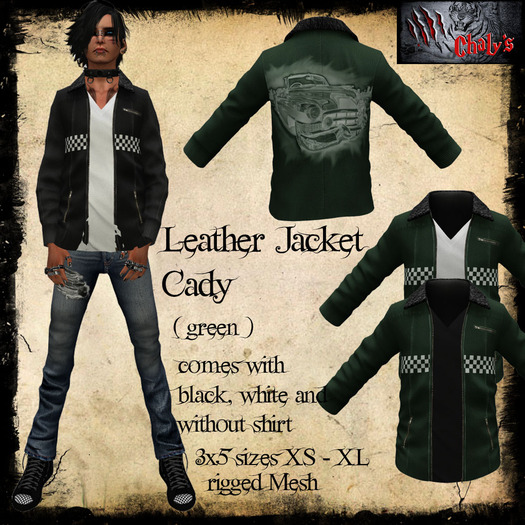 :: Chaly's::Leather Jacket Cady yellow